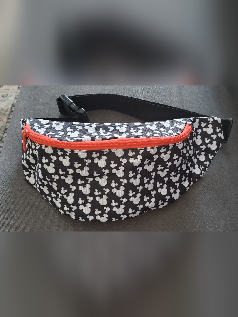 Buckle Down Disney Bag, Fanny Pack, Mickey Mouse Ears Icon Scattered.